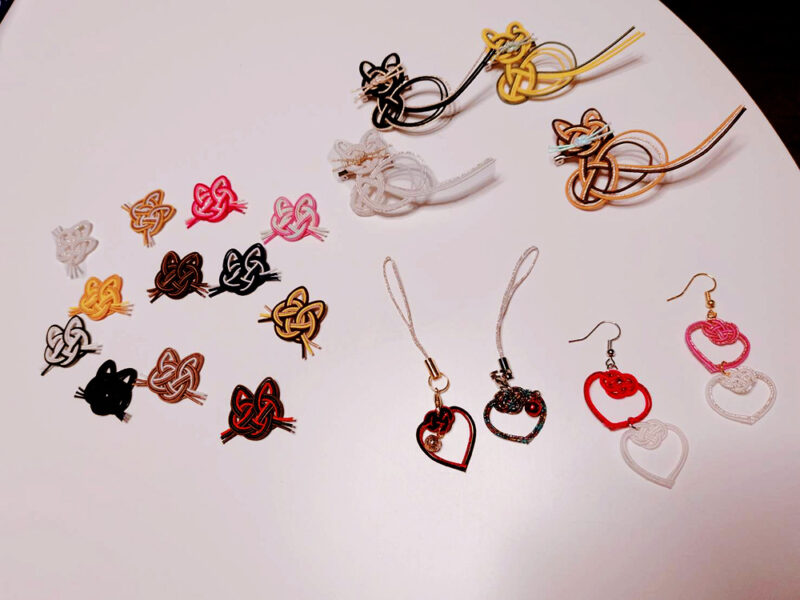 就労継続支援B型事業所ちゃんこりんのオリジナル猫アクセサリー